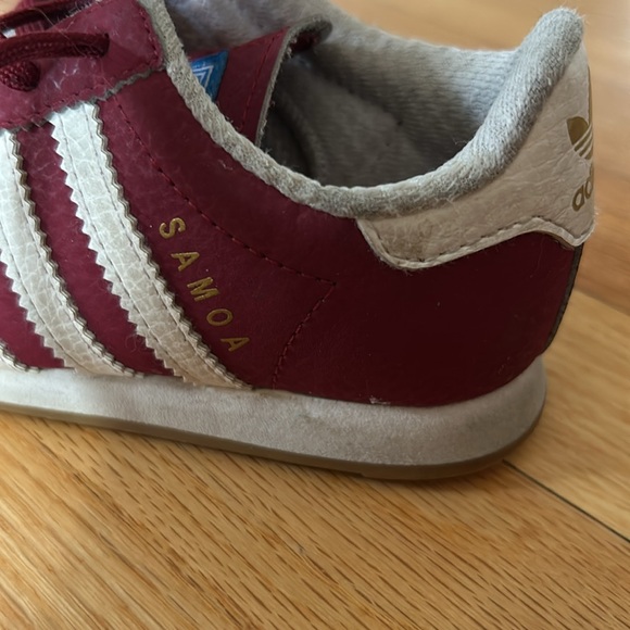 Adidas Samoa toddler maroon red sneakers - Picture 11 of 13